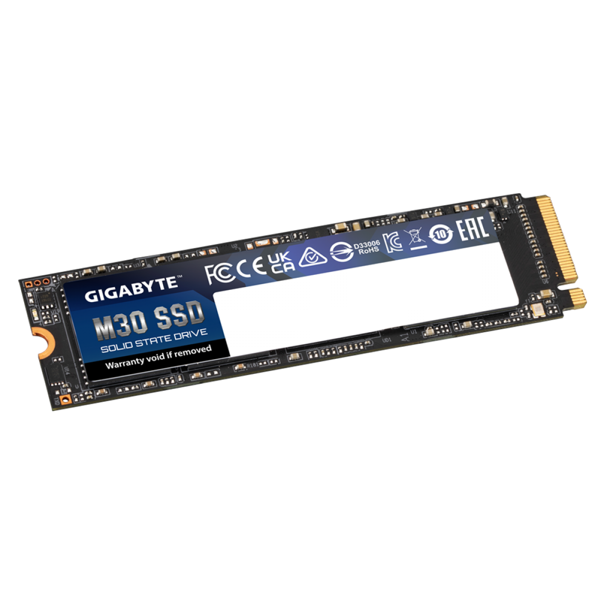 SSD Gigabyte M30, 512GB, M.2 2280, NVMe, Leitura 3500MBs e Gravação 2600MBs, GP-GM30512G-G