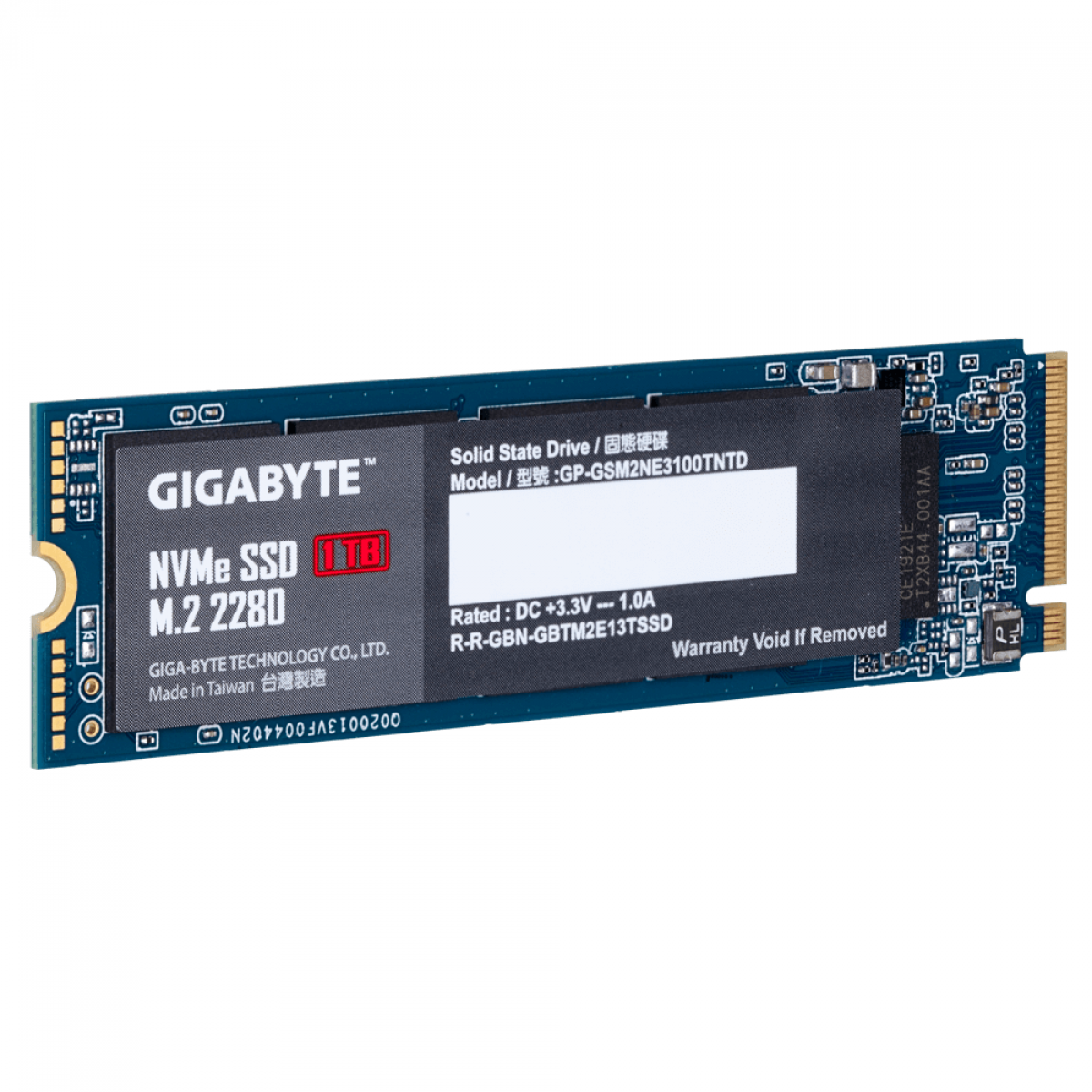 SSD Gigabyte, 256GB, M.2 2280, NVMe, Leitura 1200MBs e Gravação 800MBs, GP-GSM2NE8256GNTD