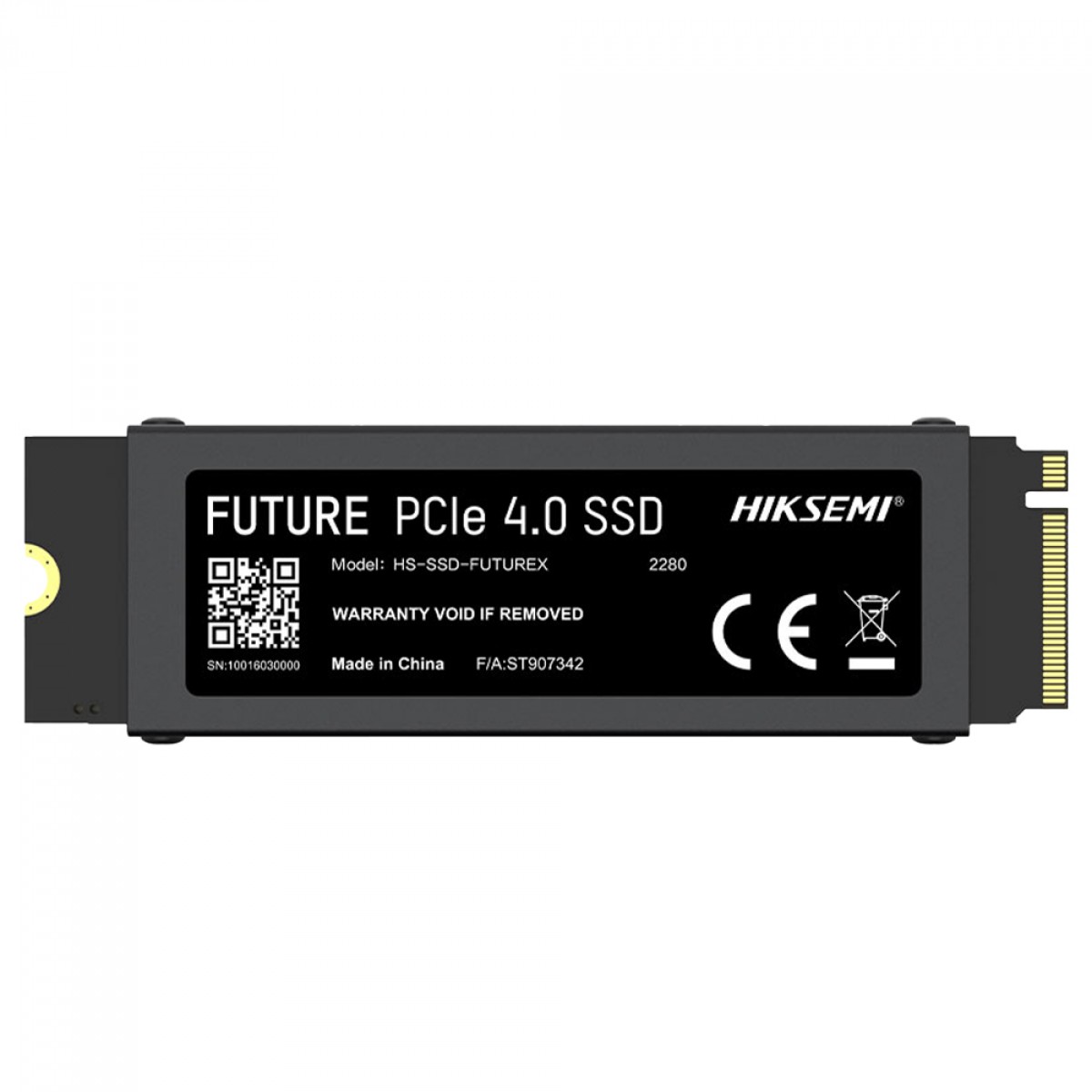 SSD Hiksemi Future X 1TB com Dissipador Heatsink, M.2 2280 NVMe, Gen 4X4, Leitura 7450 MB/s e Gravação 6600 MB/s, HS-SSD-FUTUREX 1024G