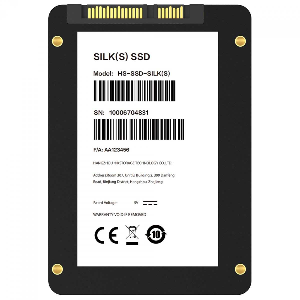 SSD Hiksemi Silk(S), 2TB, Sata III, Leitura 550MBs e Gravação 510MBs, HS-SSD-SILK(S) 2048G