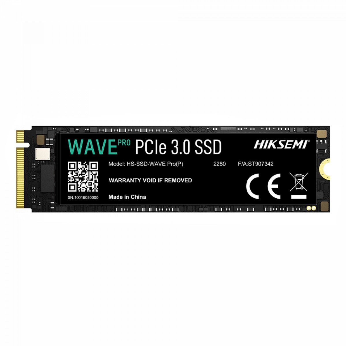 SSD Hiksemi Wave, 128GB, M.2 2280 NVMe, Leitura 1200MBs e Gravação 950MBs, HS-SSD-WAVE(P) 128G