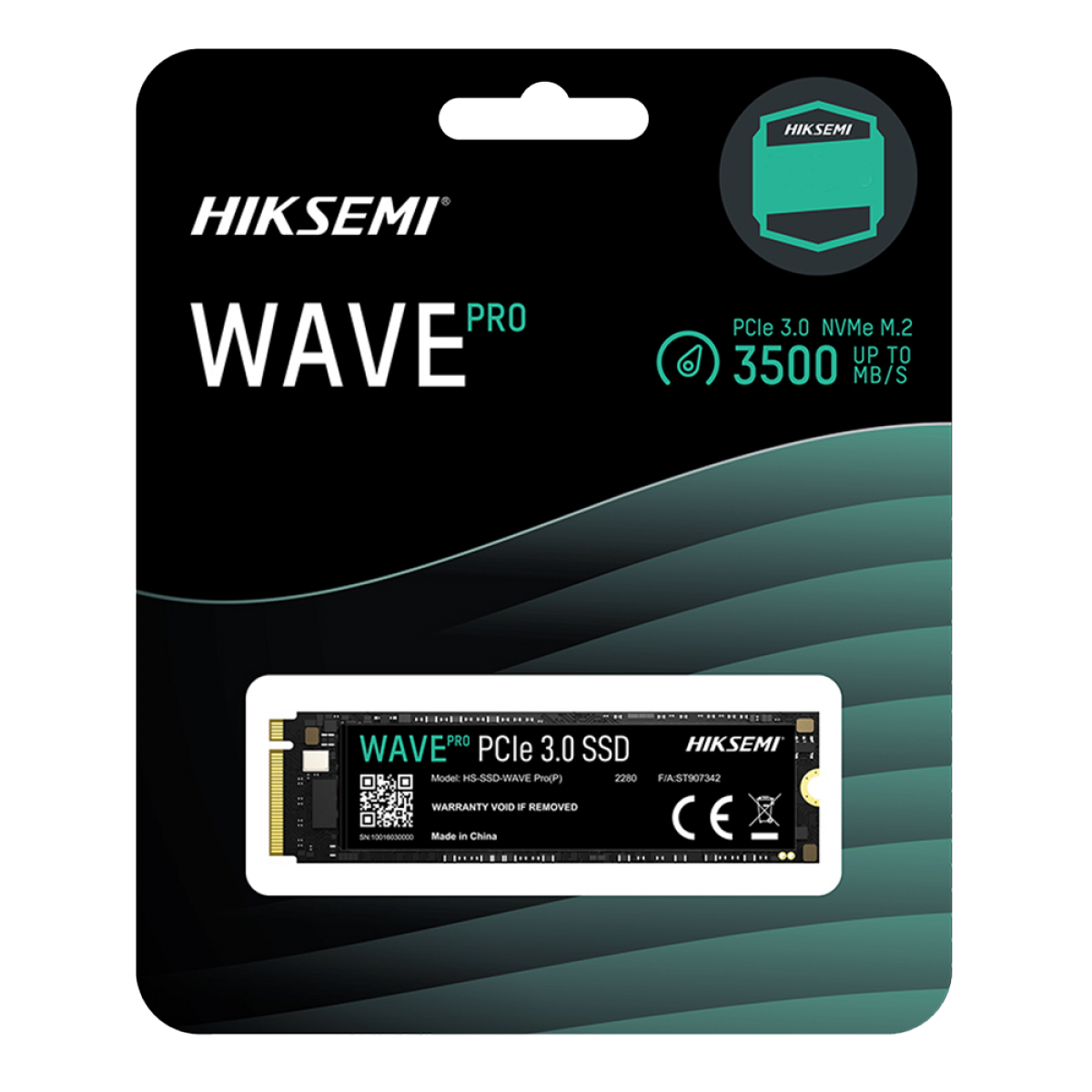SSD Hiksemi Wave PRO(P) 512G, M.2 2280, Leitura 3500MBs e Gravação 1800MBs, HS-SSD-WAVE PRO(P) 512G