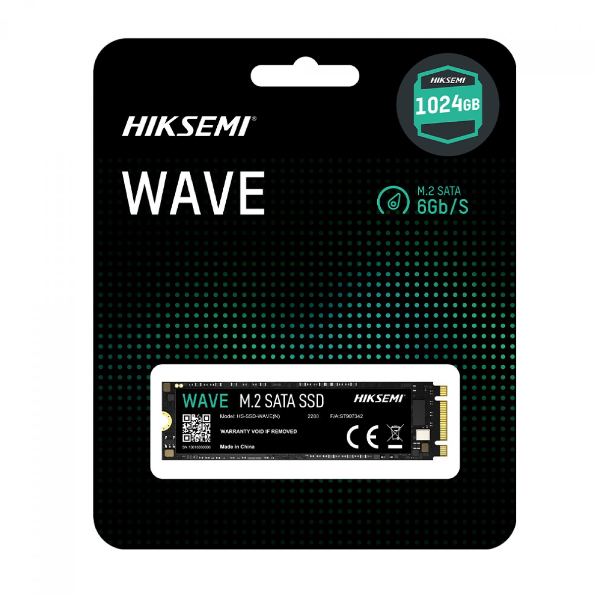 SSD Hiksemi Wave(N), 1024GB, M.2 2280, Leitura 560MBs e Gravação 510MBs, HS-SSD-WAVE(N)(STD)/1024G