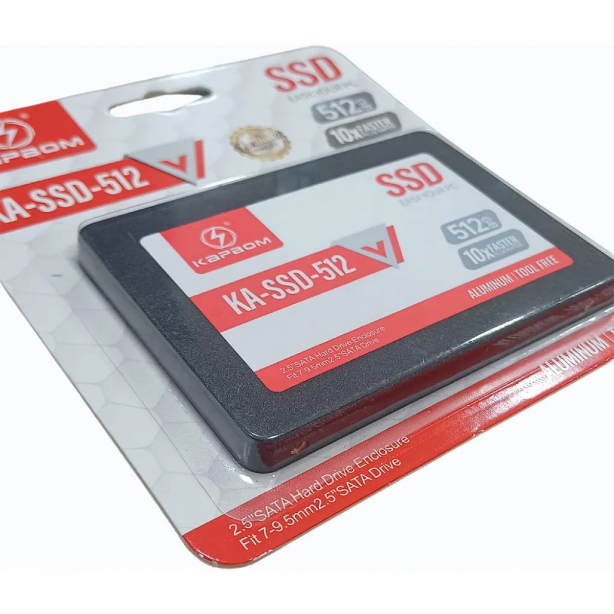 SSD Kapbom, 512GB, Sata III, Leitura 550MBs e Gravação 500MBs, KA-SSD-512
