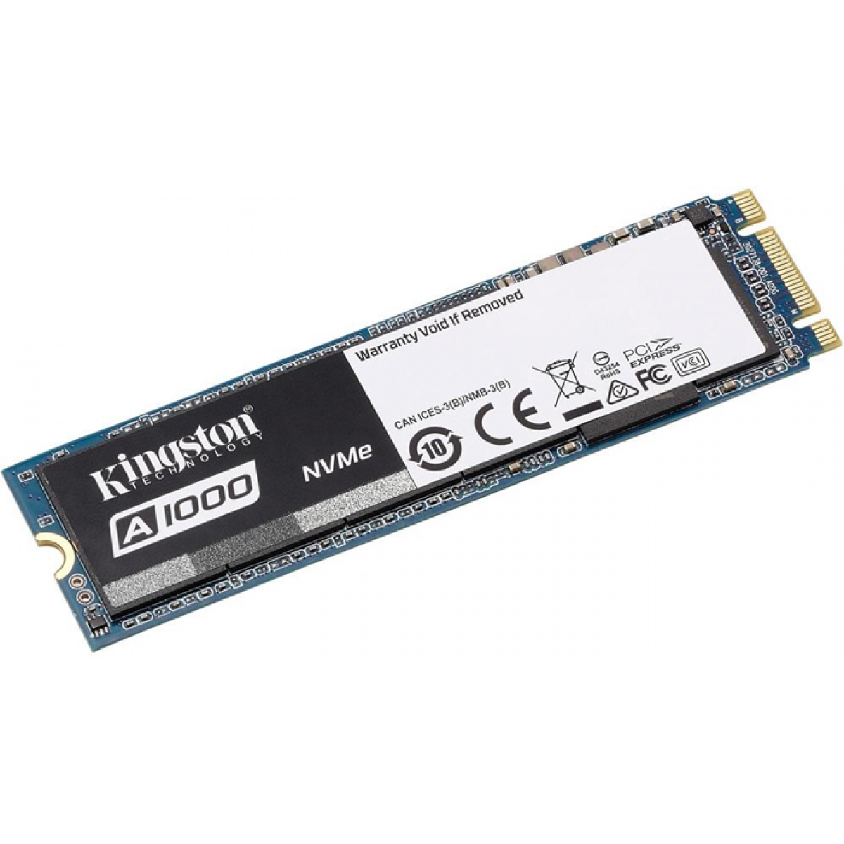 SSD Kingston A1000, 960GB, M.2 2280, NVMe, Leitura 1.500MBs e Gravação 1000MBs, SA1000M8-960G