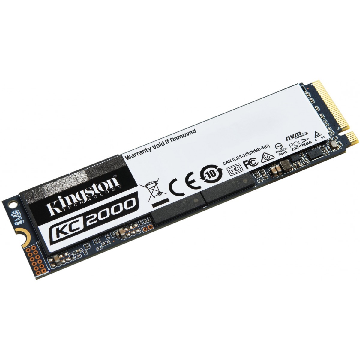 SSD Kingston KC2000, M.2, 250GB, Leitura 3000MBs e Gravação 1100MBs, SKC2000M8/250G