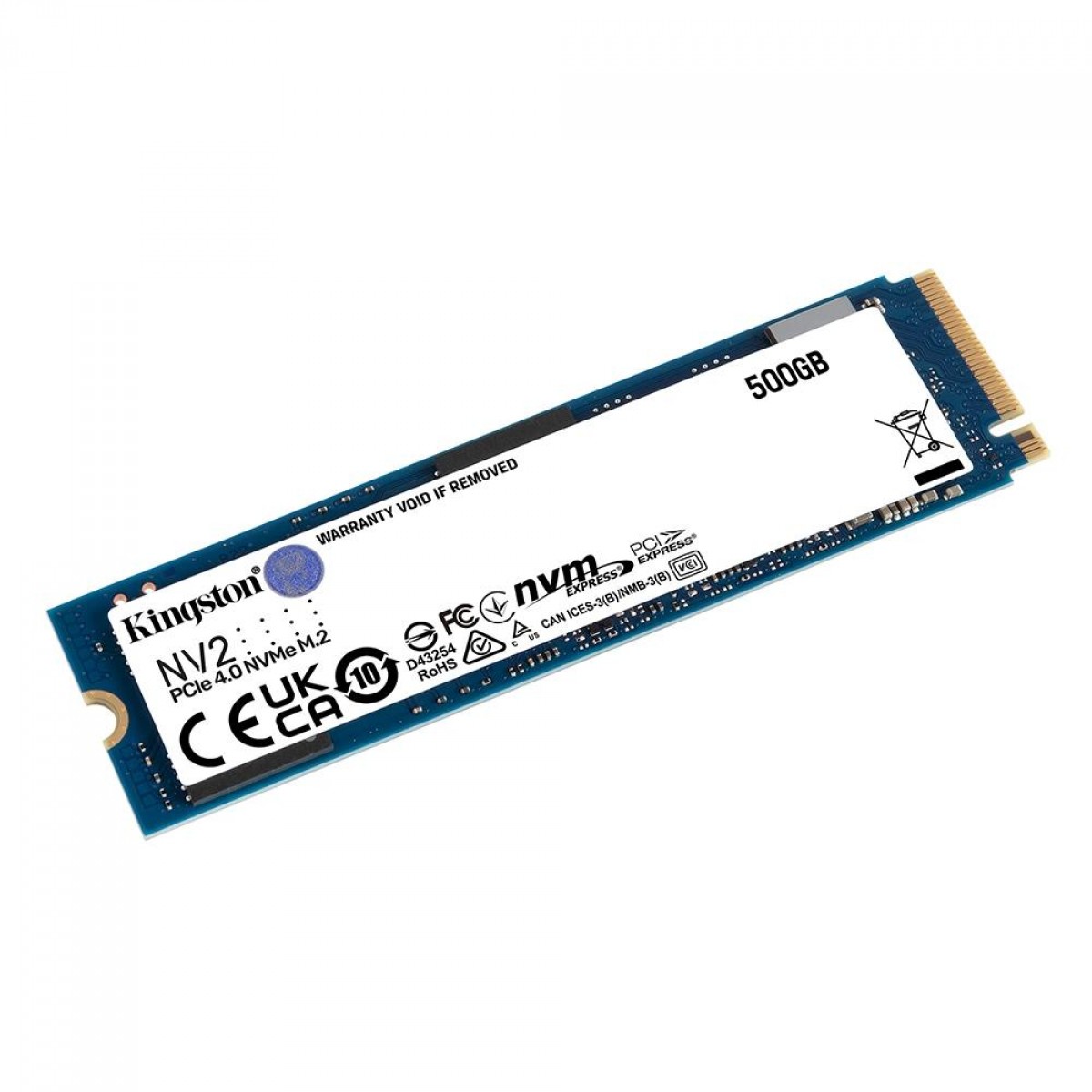 SSD Kingston NV2 500GB M 2 NVMe 2280 Leitura 3500MBs E Grava o 
