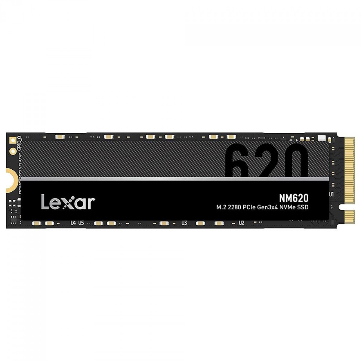 SSD Lexar, 256GB, M.2 NVMe, leitura De 3500 MB/s, Gravação 1300 MBs, Preto, LNM620X256G-RNNNU