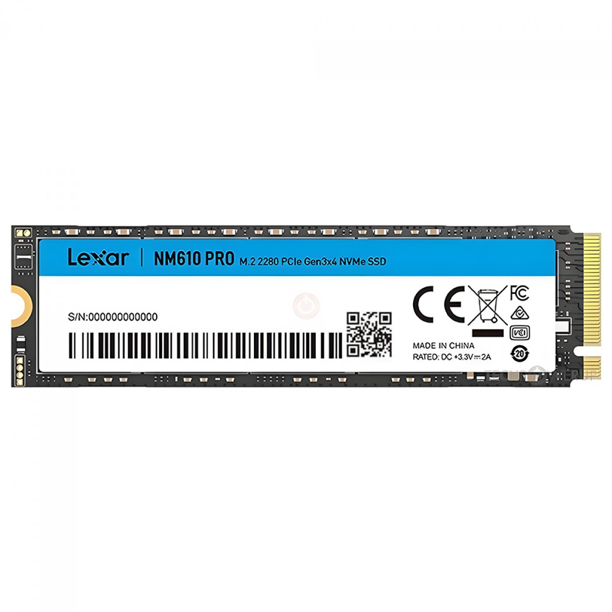 SSD Lexar NM610 Pro, 500GB, M.2 NVMe, leitura De 3000MBs, Gravação 1700MBs, Preto, LNM610P500G-RNNNG