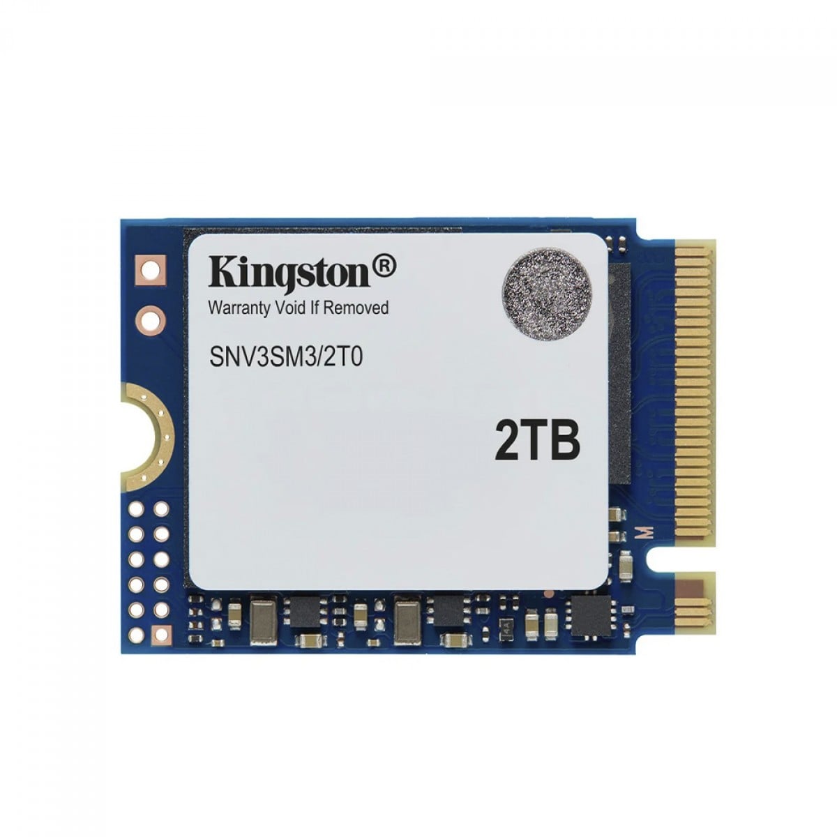 SSD Mini Kingston NV3, 2TB, M.2 NVMe, 2230, PCIe 4.0, Leitura 6000MBs e Gravação 5000MBs, SNV3SM3/2T0