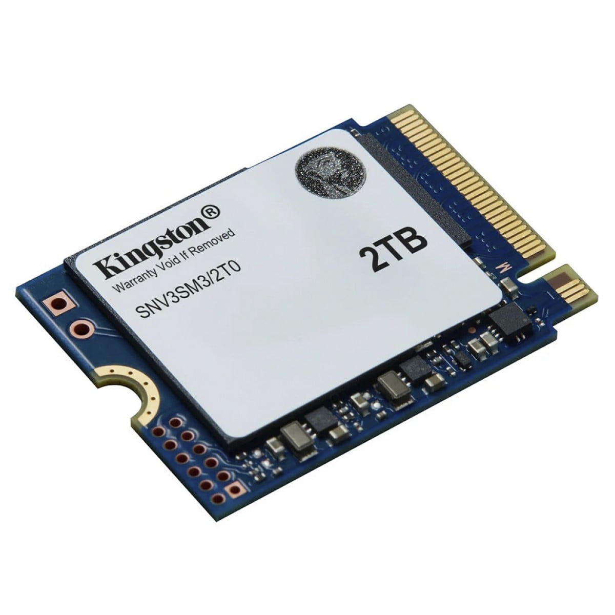 SSD Mini Kingston NV3, 2TB, M.2 NVMe, 2230, PCIe 4.0, Leitura 6000MBs e Gravação 5000MBs, SNV3SM3/2T0