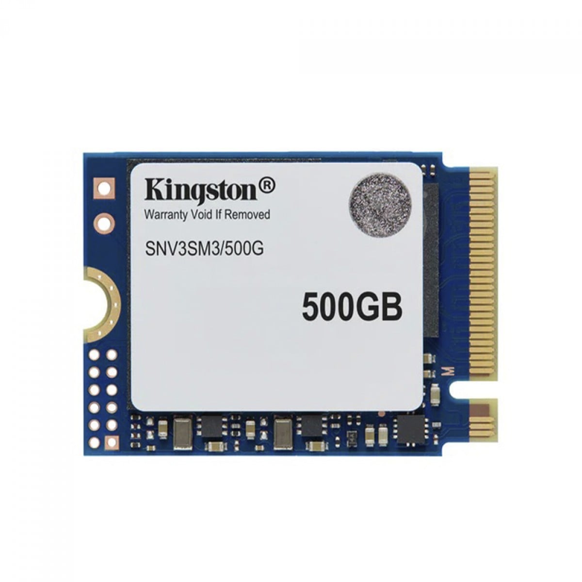 SSD Mini Kingston NV3, 500GB, M.2 NVMe, 2230, PCIe 4.0, Leitura 5000MBs e Gravação 3000MBs, SNV3SM3/500G