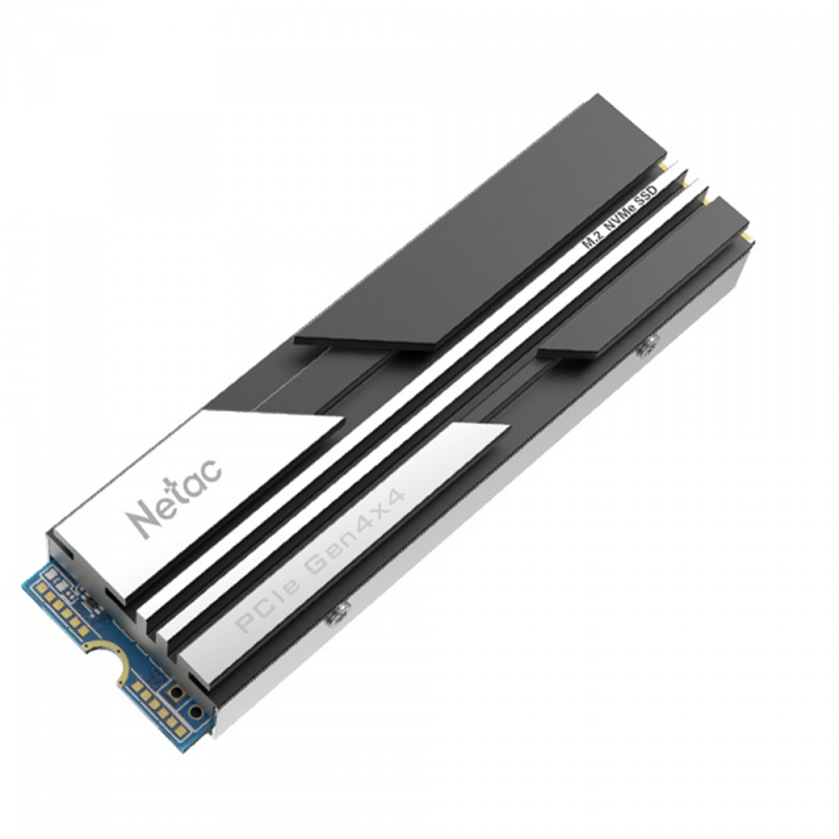 SSD Netac NV5000, 500GB, M.2 NVMe, 2280, Leitura 4800MBs e Gravação 2700MBs, Com Dissipador, NT01NV5000-500-E4X
