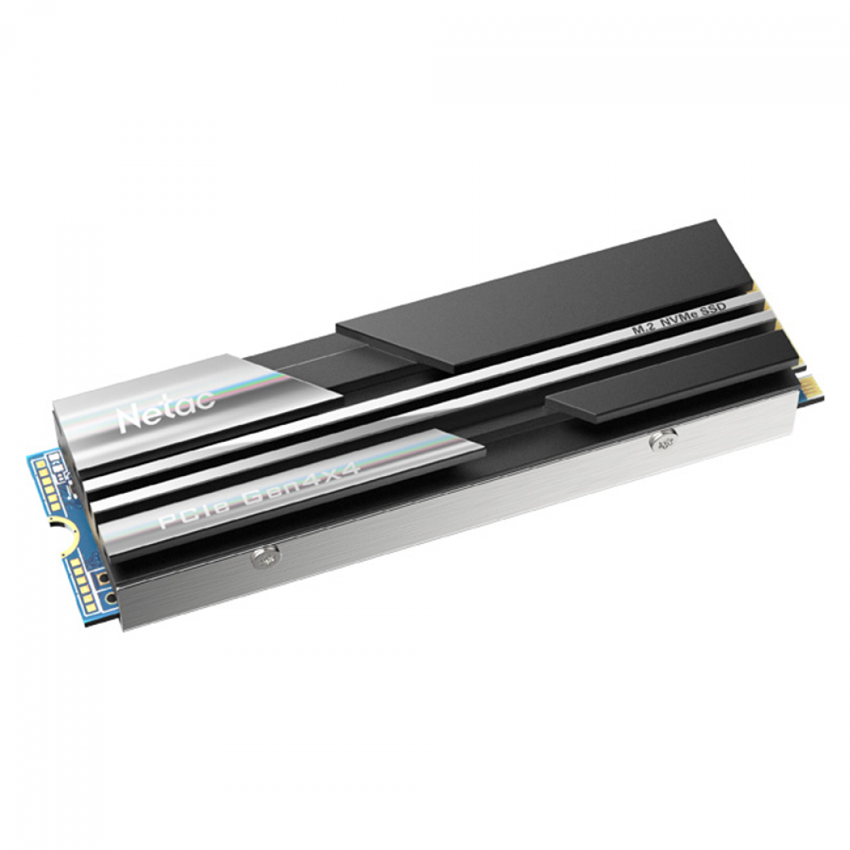 SSD Netac NV5000, 500GB, M.2 NVMe, 2280, Leitura 4800MBs e Gravação 2700MBs, Com Dissipador, NT01NV5000-500-E4X