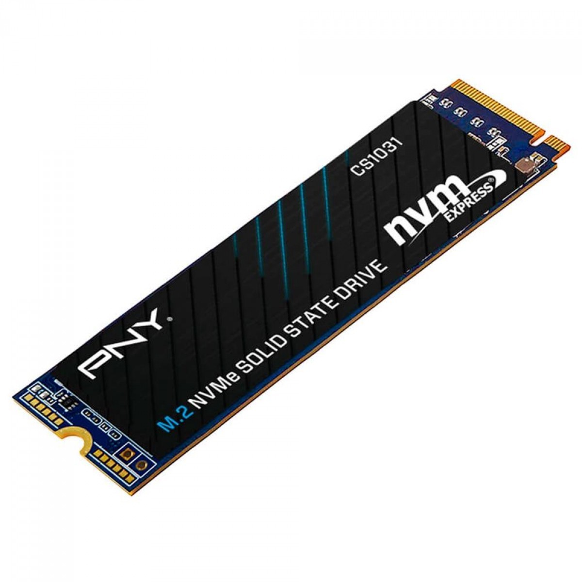 SSD PNY CS1031, 500GB, M.2 NVMe, Leitura 2400MBs e Gravação 1750MBs, M280CS1031-500-CL