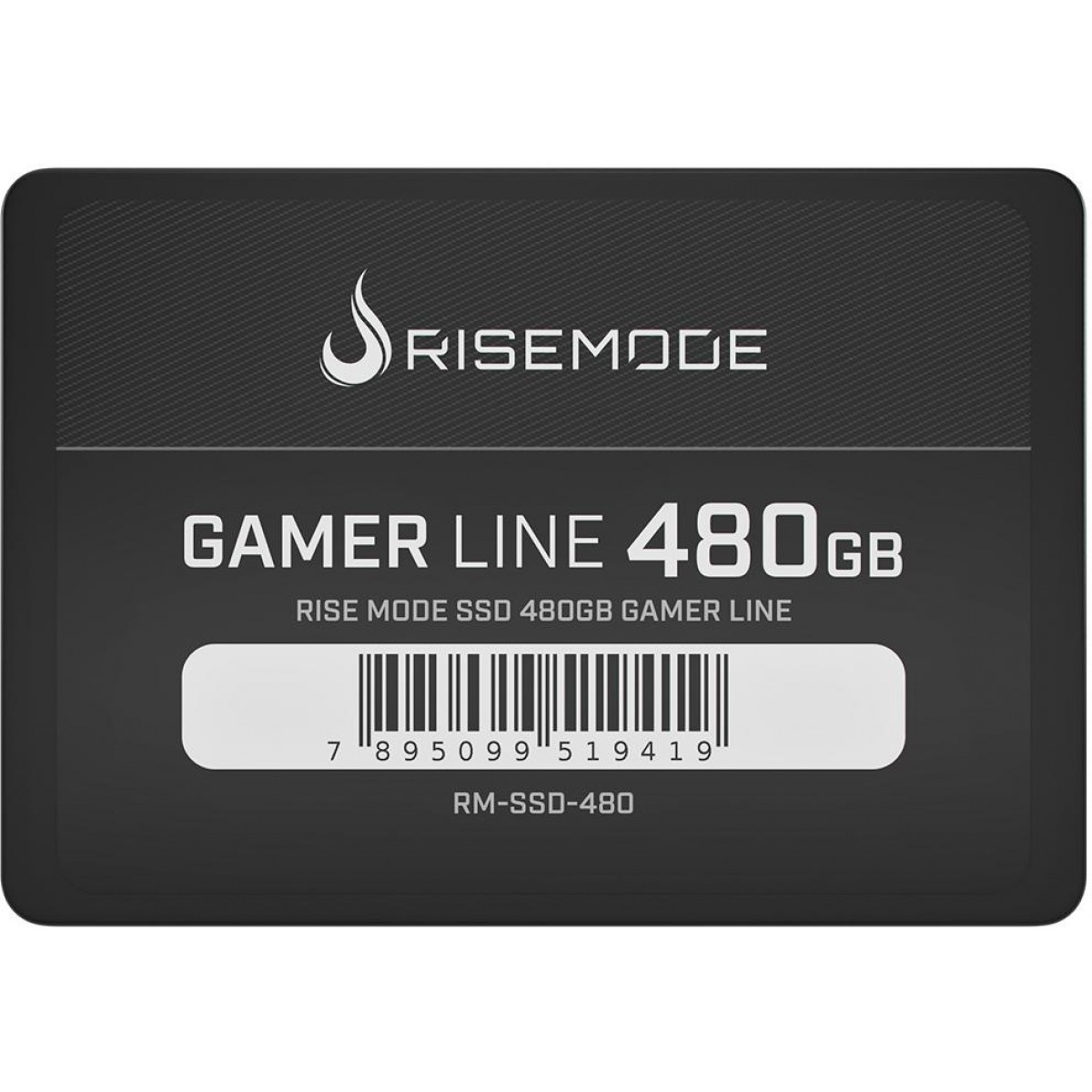 SSD Rise Mode Gamer Line, 480GB, Sata III, Leitura 535MBs e Gravação 435MBs, RM-SSD-480