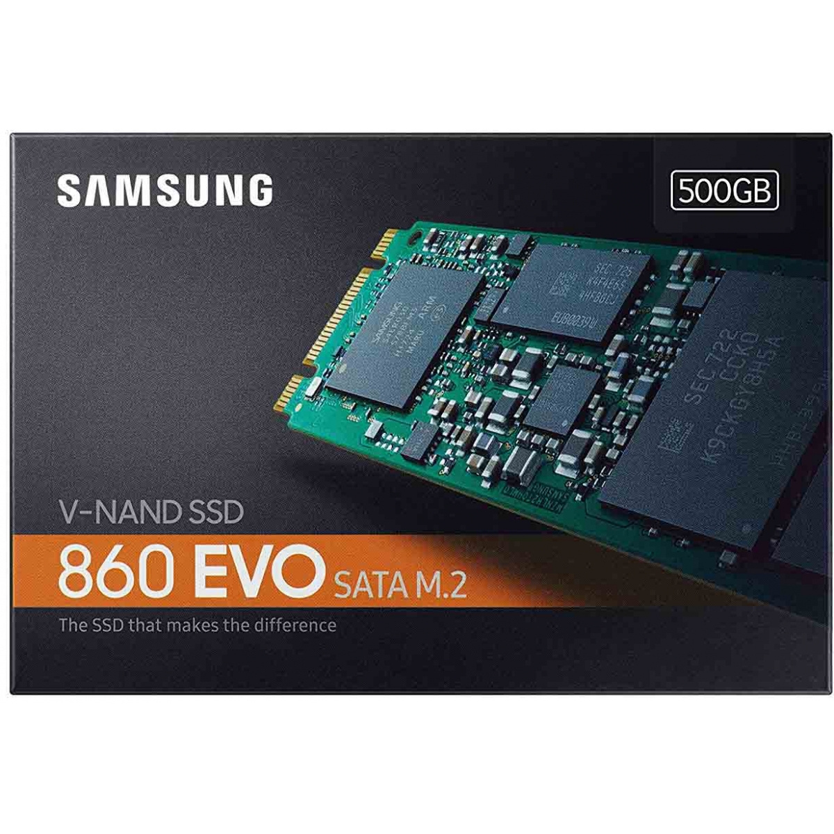 SSD Samsung 860 EVO 500GB, M.2 2280, Leitura 550MBs e Gravação 520MBs, MZ-N6E500BW