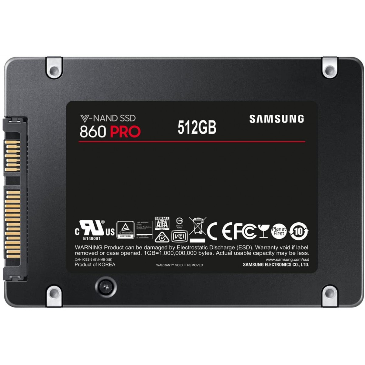 SSD Ssamsung 860 PRO, 512GB, Sata III, MZ-76P512E