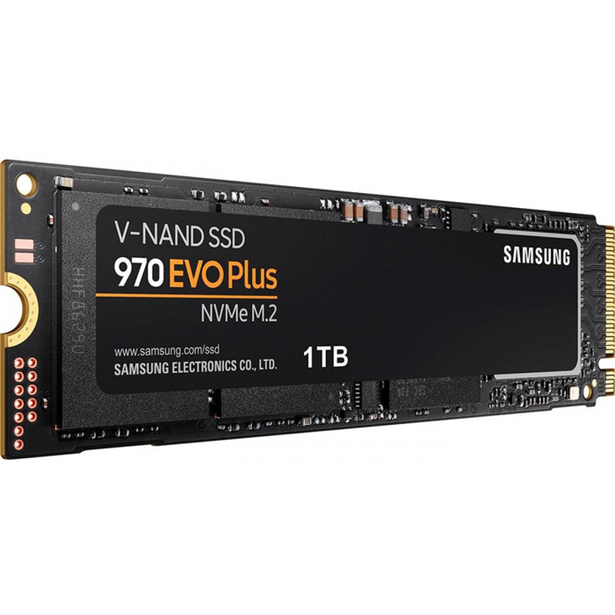 SSD Samsung 970 EVO Plus, 1TB, M.2 2280, NVMe, Leitura 3500MBs e Gravação 3300MBs, MZ-V7S1T0B/AM