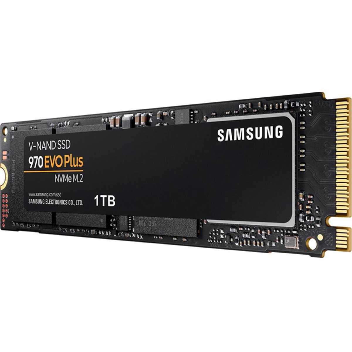 SSD Samsung 970 EVO Plus, 1TB, M.2 2280, NVMe, Leitura 3500MBs e Gravação 3300MBs, MZ-V7S1T0B/AM