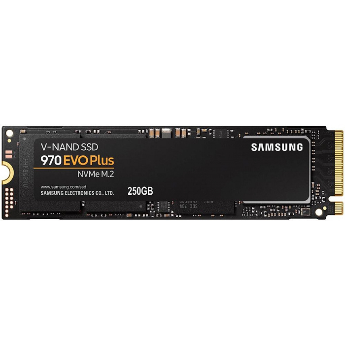 SSD Samsung 970 EVO Plus, 250GB, M.2 2280, NVMe, Leitura 3500MBs e Gravação 2300MBs, MZ-V7S250B/AM