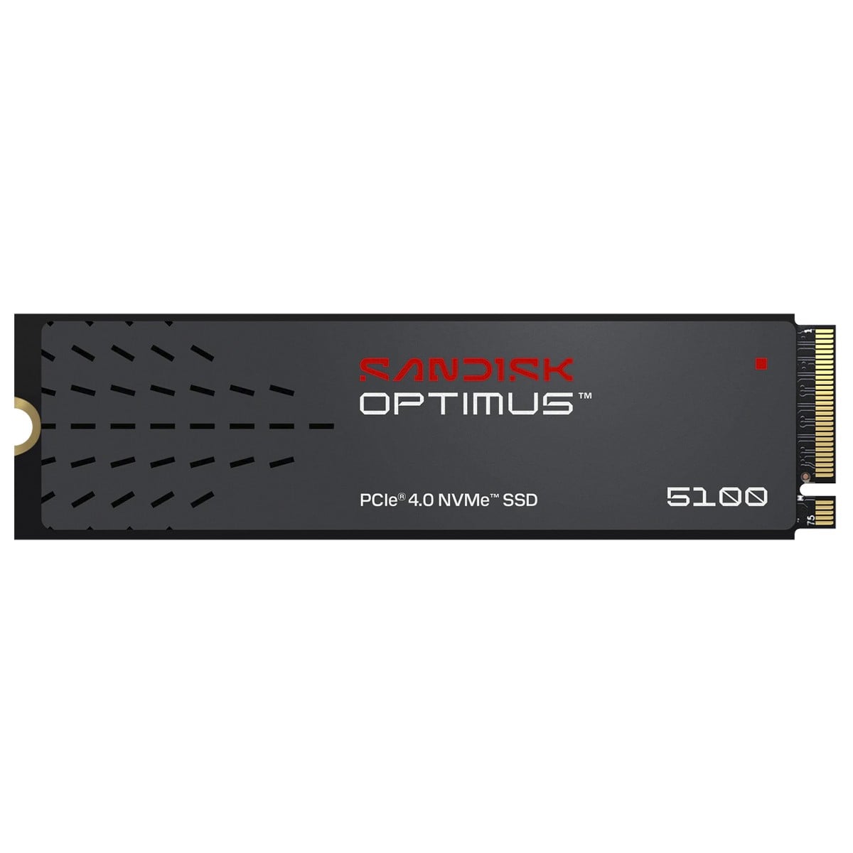 SSD SanDisk Optimus 5100, 500GB, NVMe PCIe 4.0, M.2 2280, Leitura 6,600MBs e Gravação 5,600MBs, SDSP51500GAN-000E0