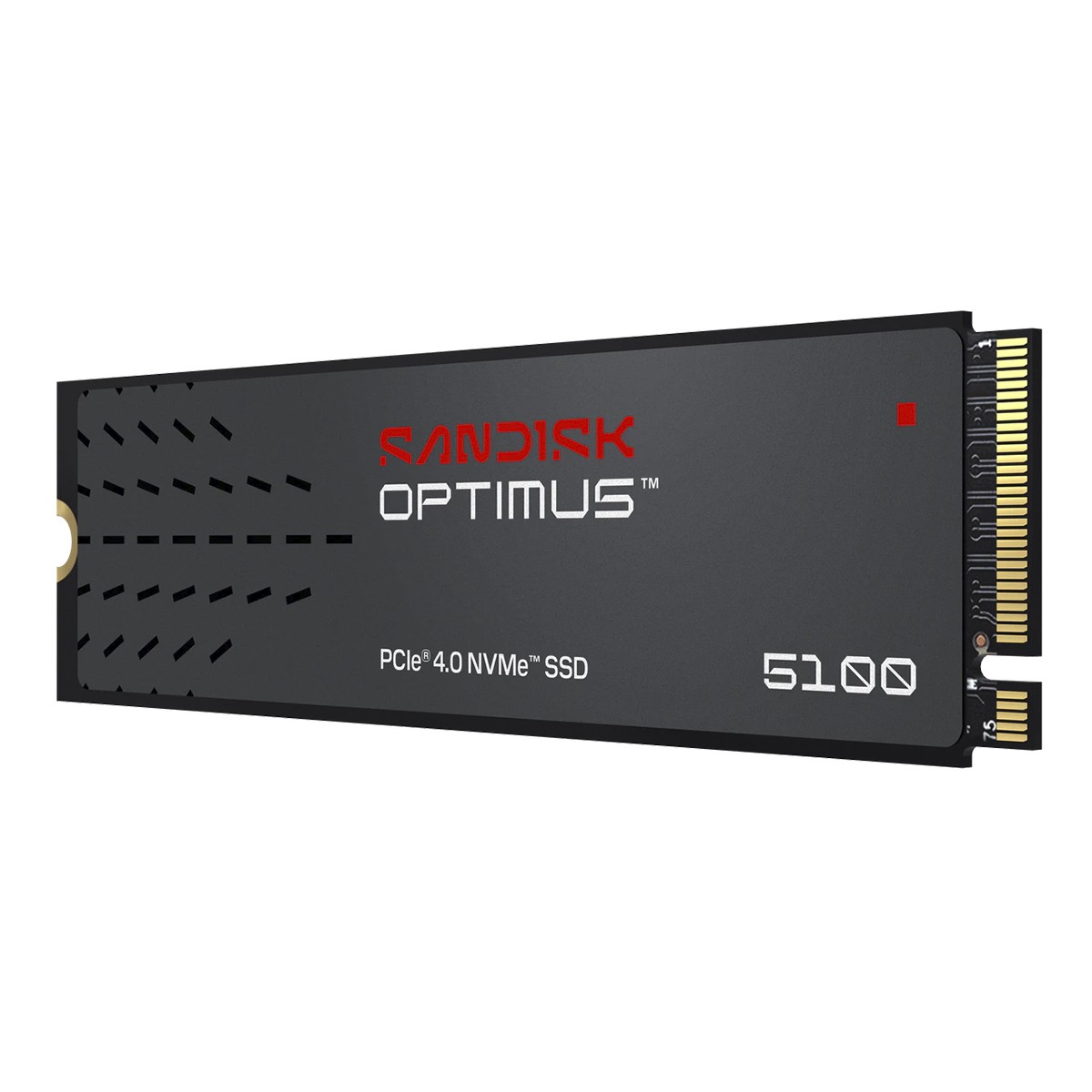 SSD SanDisk Optimus 5100, 500GB, NVMe PCIe 4.0, M.2 2280, Leitura 6,600MBs e Gravação 5,600MBs, SDSP51500GAN-000E0