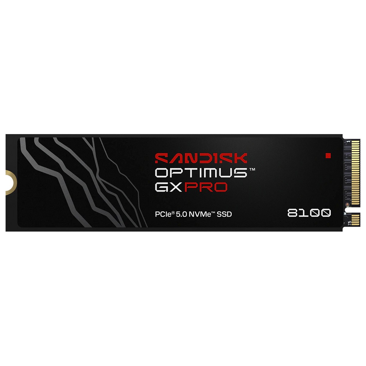SSD SanDisk Optimus GX PRO 8100, 1TB, NVMe PCIe 5.0, M.2 2280, Leitura 14,900MBs e Gravação 11,000MBs, SDSP82100TAN-000E0