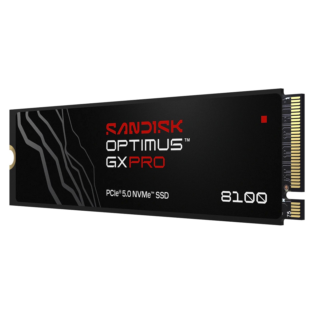 SSD SanDisk Optimus GX PRO 8100, 1TB, NVMe PCIe 5.0, M.2 2280, Leitura 14,900MBs e Gravação 11,000MBs, SDSP82100TAN-000E0