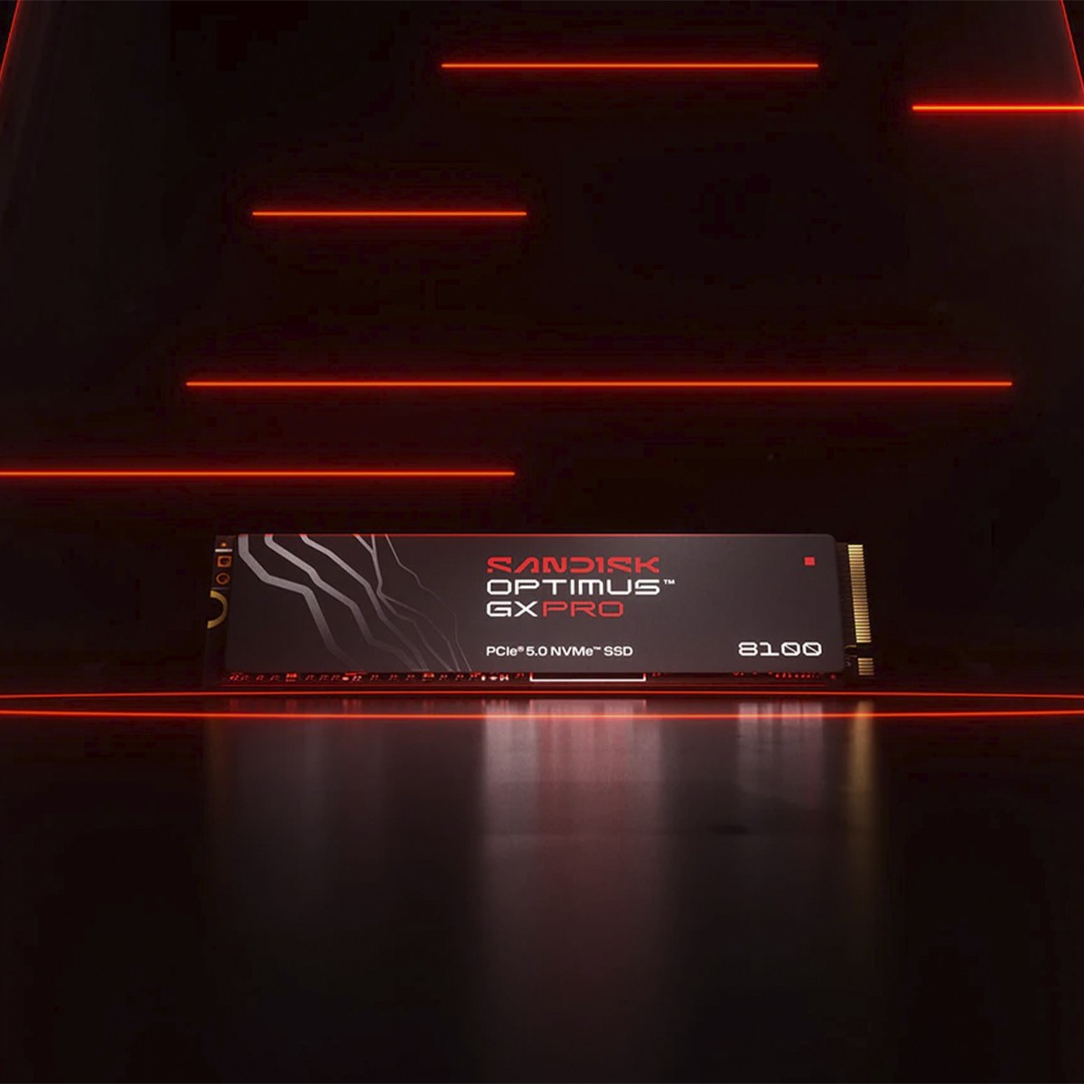 SSD SanDisk Optimus GX PRO 8100, 2TB, NVMe PCIe 5.0, M.2 2280, Leitura 14,900MBs e Gravação 14,000MBs, SDSP82200TAN-000E0