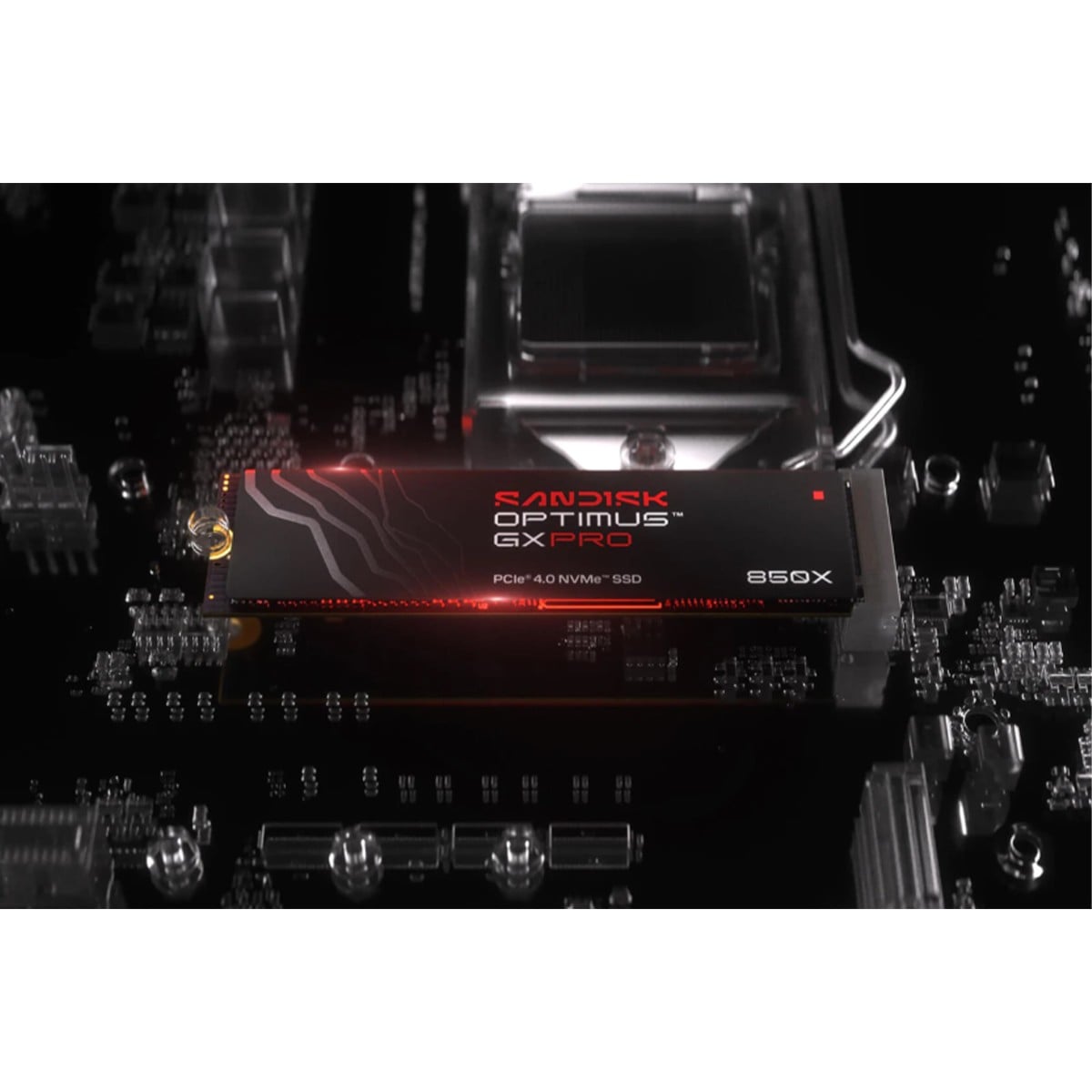 SSD SanDisk Optimus GX PRO 850X, 2TB, NVMe PCIe 4.0, M.2 2280, Leitura 7,300MBs e Gravação 6,600MBs, SDSP81200TAN-000E0