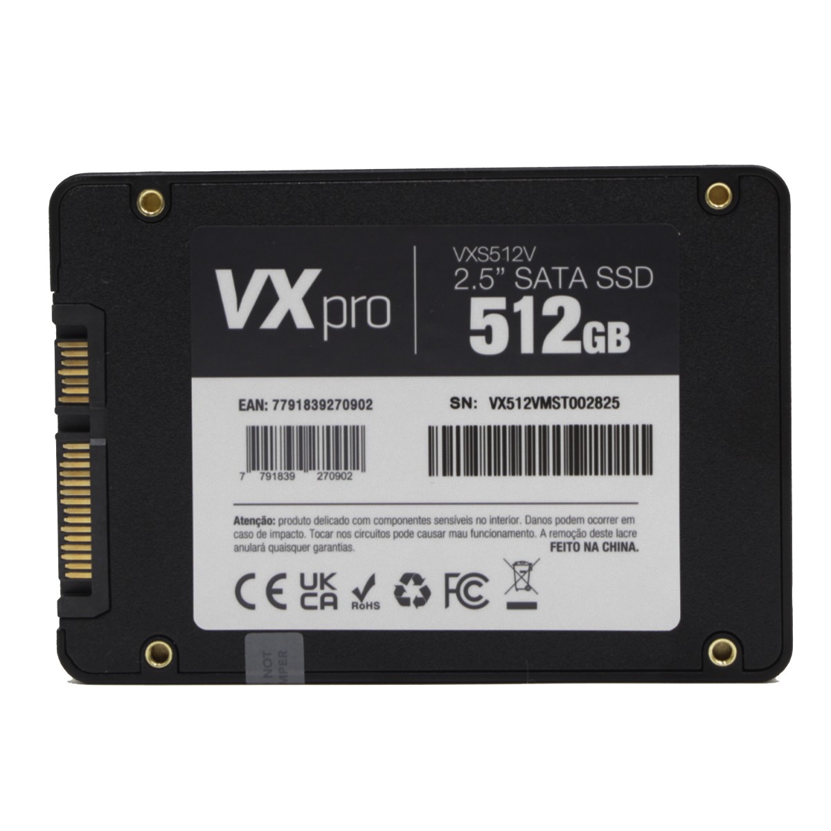 SSD VX Pro, 512GB, SATA III, Leitura 520MB/s e Gravação 470MB/s, VSX512V