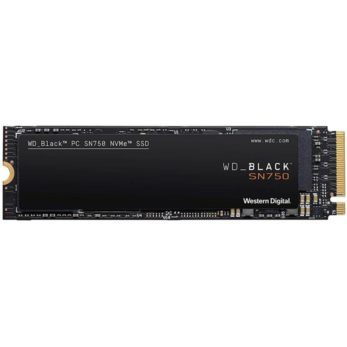 SSD WD_Black SN750 500GB, M.2 2280, Leitura: 3430MBs e Gravação: 2600MBs, WDS500G3X0C