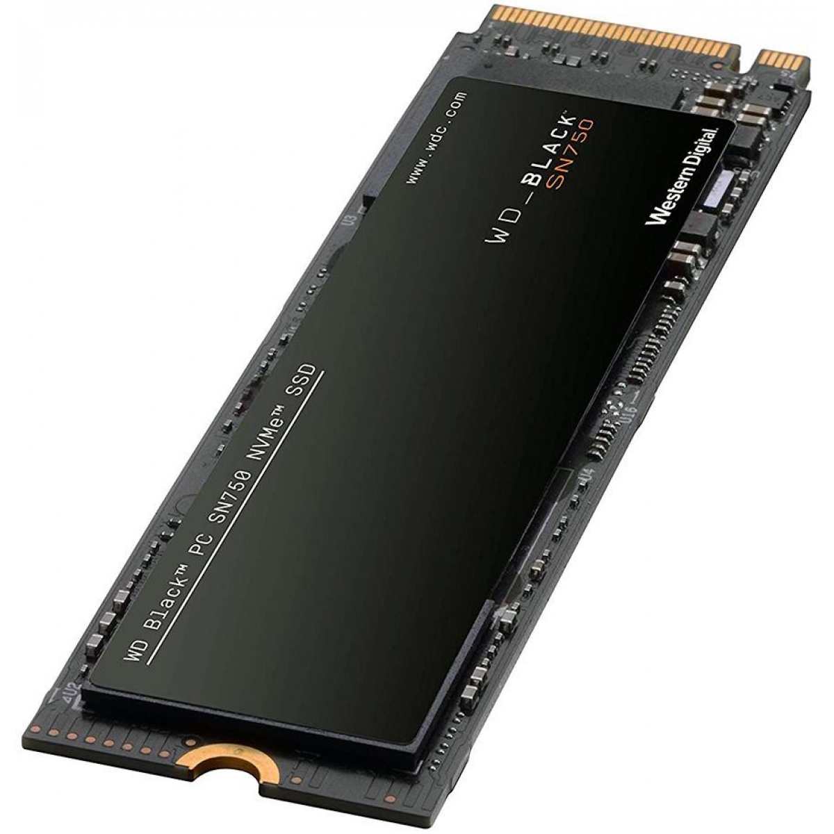 SSD WD_Black SN750 250GB, M.2 2280, NVMe, Leitura 3100MBs e Gravação 1600MBs, WDS250G3X0C