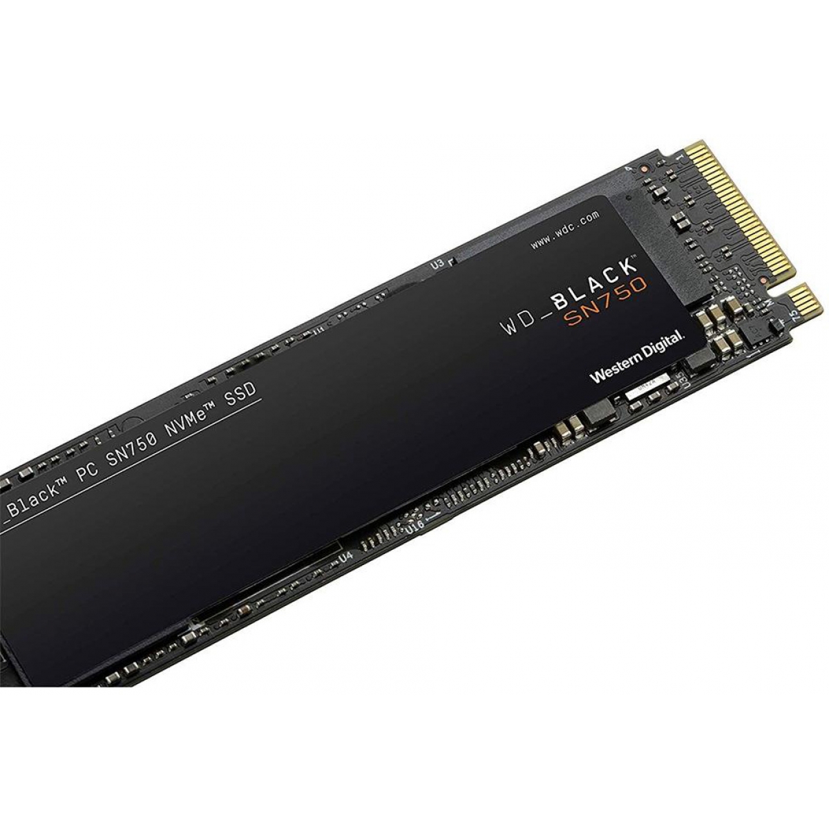 SSD WD_Black SN750 250GB, M.2 2280, NVMe, Leitura 3100MBs e Gravação 1600MBs, WDS250G3X0C