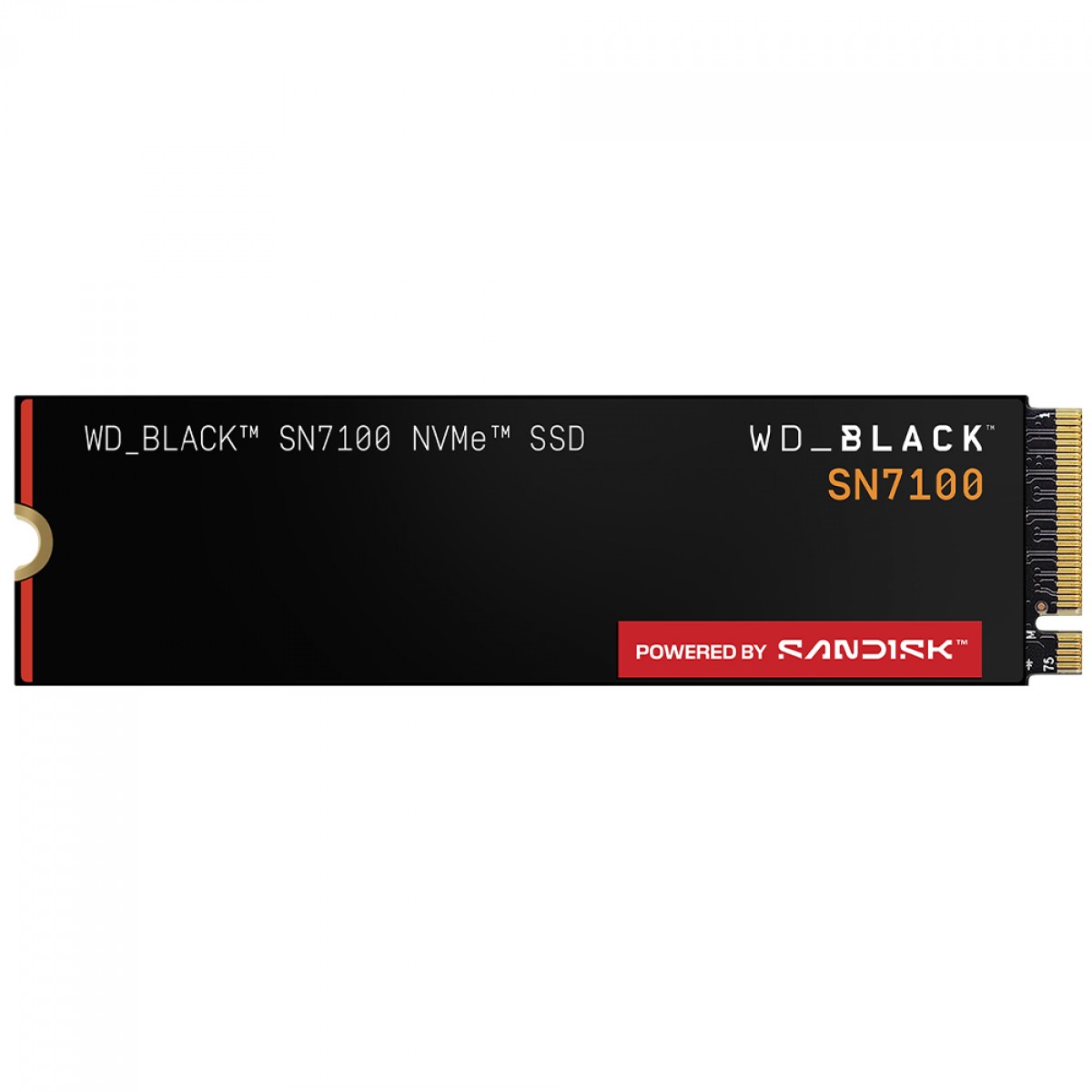 SSD WD_Black SN7100 500GB, M.2 2280, NVMe, Leitura 6800MBs e Gravação 5800MBs, WDS500G4X0E