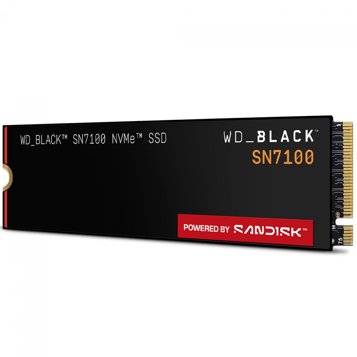 内蔵型SSD WD_BLACK SN7100 500GB SSD WD_Black SN7100 500GB, M.2 2280, NVMe, Leitura 6800MBs e