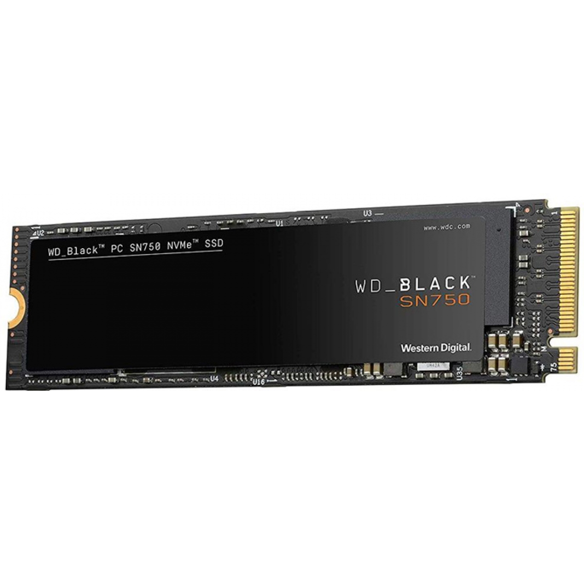 SSD WD_Black SN750, 1TB, M.2 2280, NVMe, Leitura: 3430MBs e Gravação: 3000MBs, WDS100T3X0C