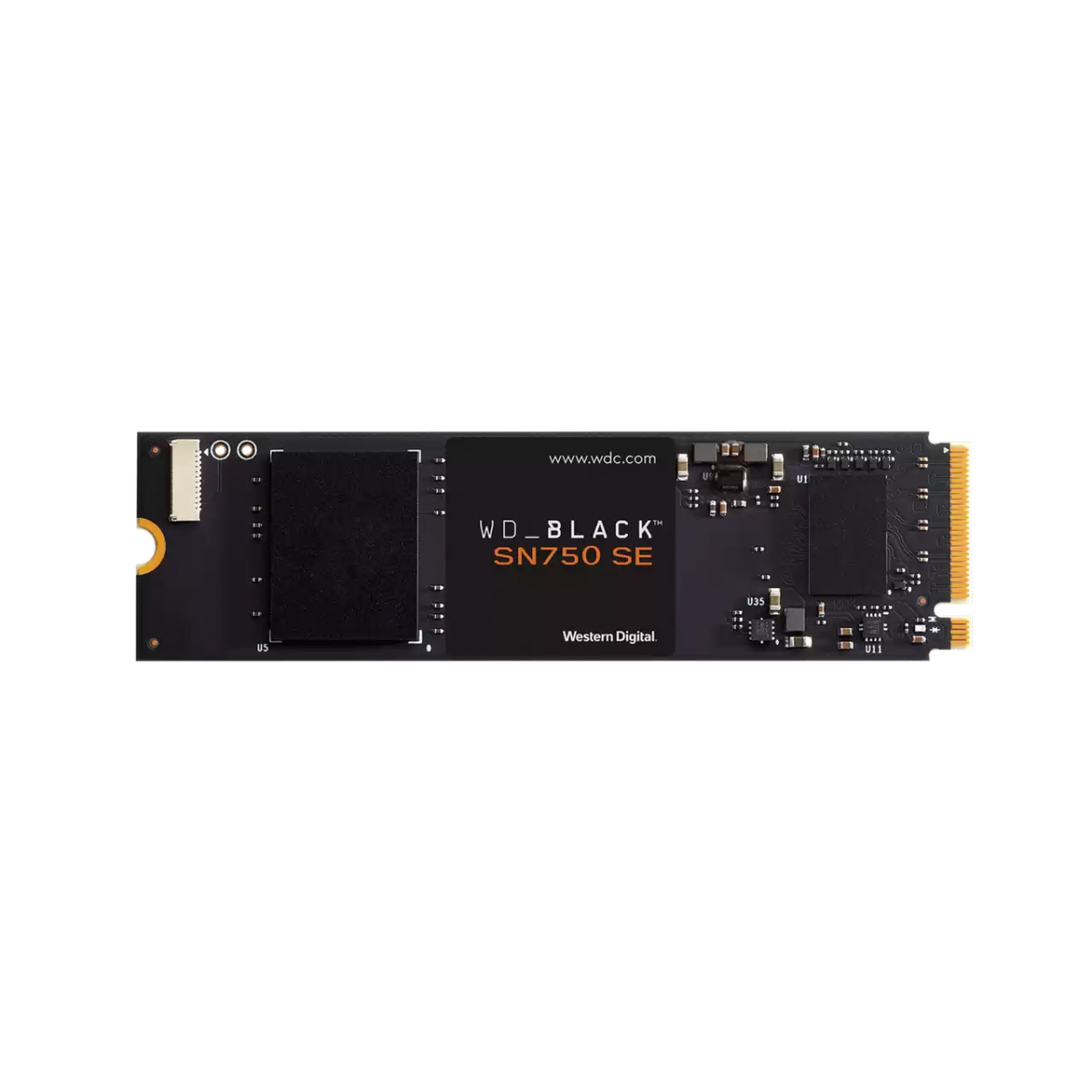 SSD WD_Black SN750 SE 1TB, M.2 2280, Leitura 3600MBs e Gravação 2830MBs, WDS100T1B0E