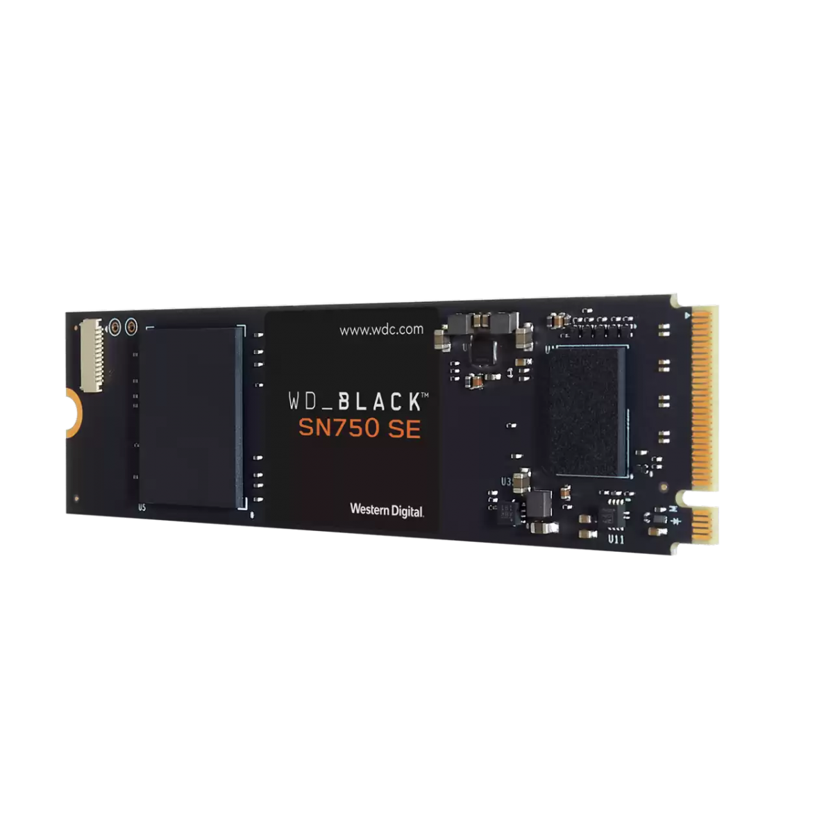 SSD WD_Black SN750 SE 1TB, M.2 2280, Leitura 3600MBs e Gravação 2830MBs, WDS100T1B0E