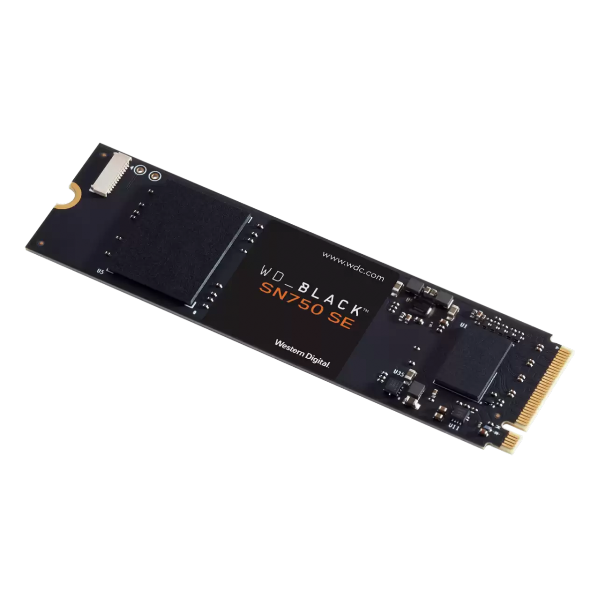 SSD WD Black SN750 SE 500GB, M.2 2280, Leitura 3600MBs e Gravação 2000MBs, WDS500G1B0E