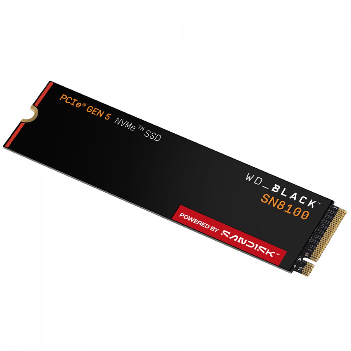 SSD WD_Black SN8100 NVMe M.2 2280, 1TB, PCIe Gen 5.0x4, Leitura