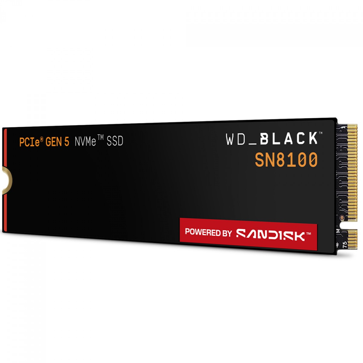 SSD WD_Black SN8100 NVMe M.2 2280, 4TB, PCIe Gen 5.0x4, Leitura