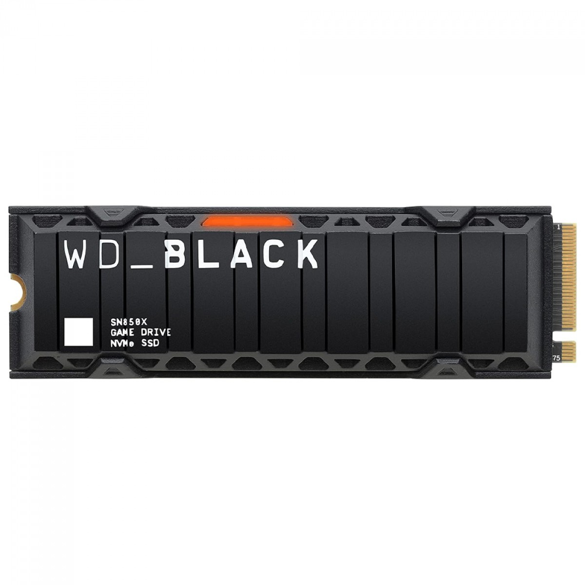 SSD WD_Black SN850X, 2TB, M.2 NVMe, 2280, PCIe 4.0, 7300MB/s Leitura e 6600MB/s2 Gravação, Com Heatsink, WDS200T2XHE