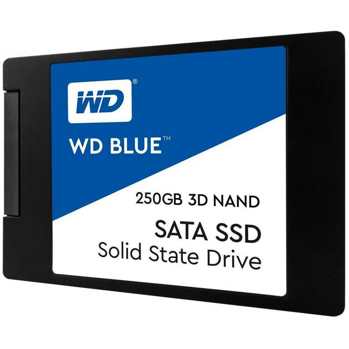 SSD WD Blue, 250GB, Sata III, Leitura 550MBs e Gravação 525MBs, WDS250G2B0A