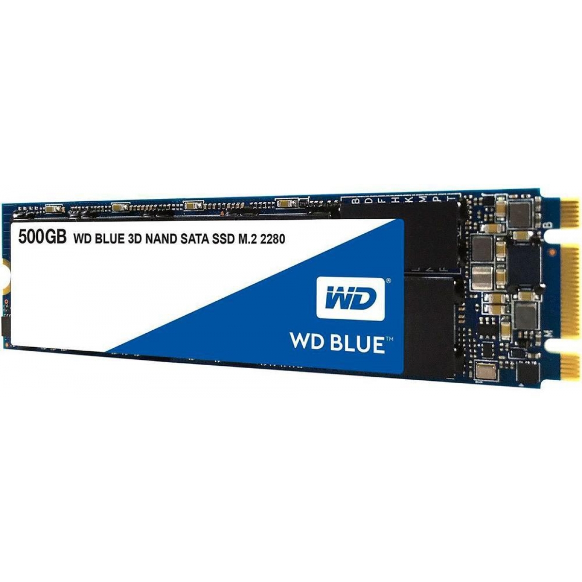 SSD WD Blue 500GB, M.2 2280, Leitura 560MBs e Gravação 530MBs, WDS500G2B0B