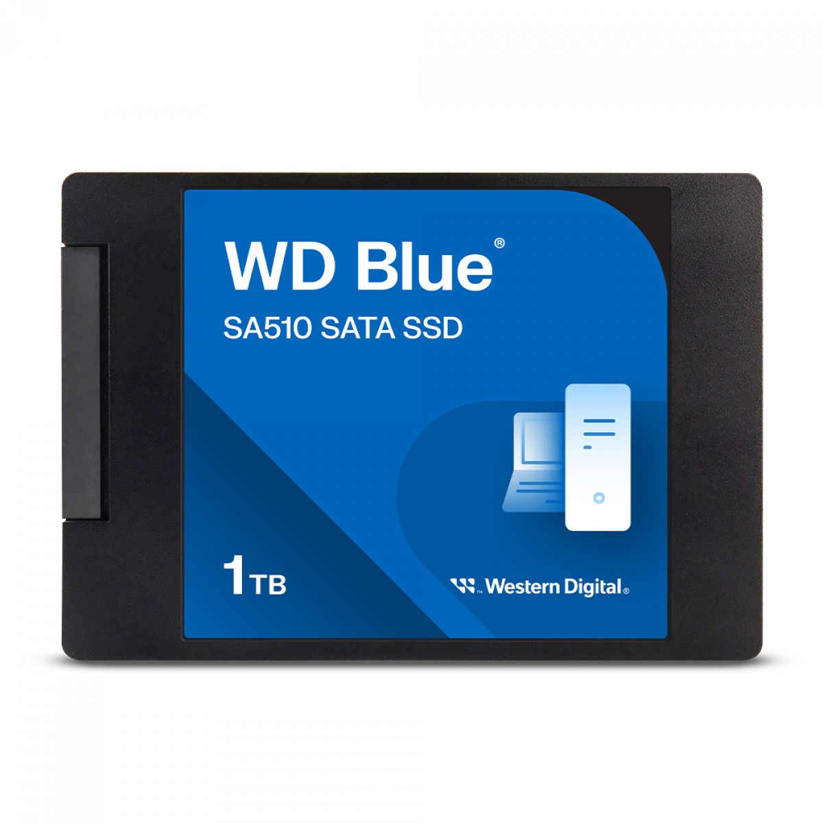 SSD WD_Blue SA510, 1TB, Sata III, Leitura 560MBs e Gravação 530MBs, WDS100T3B0A