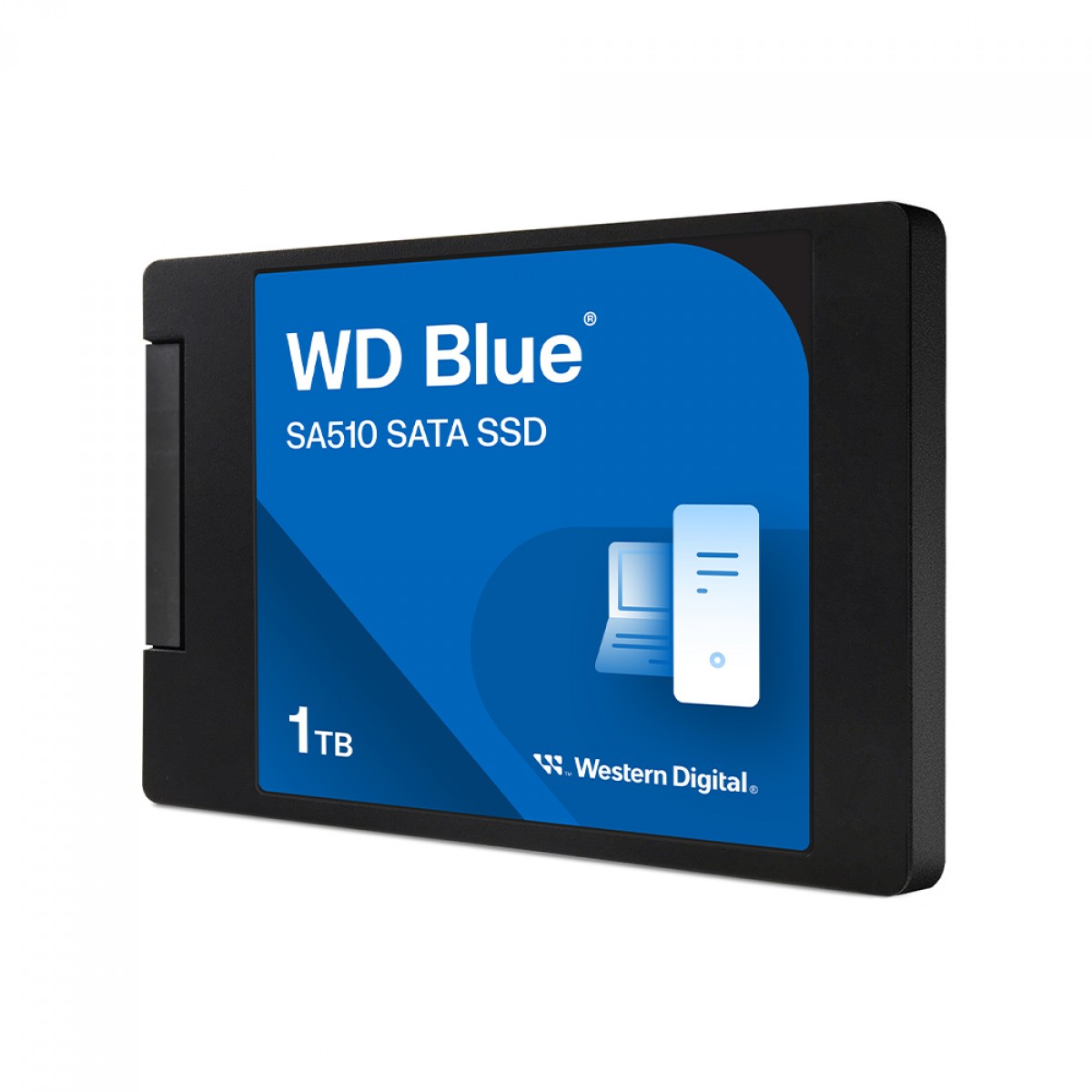 SSD WD_Blue SA510, 1TB, Sata III, Leitura 560MBs e Gravação 530MBs, WDS100T3B0A