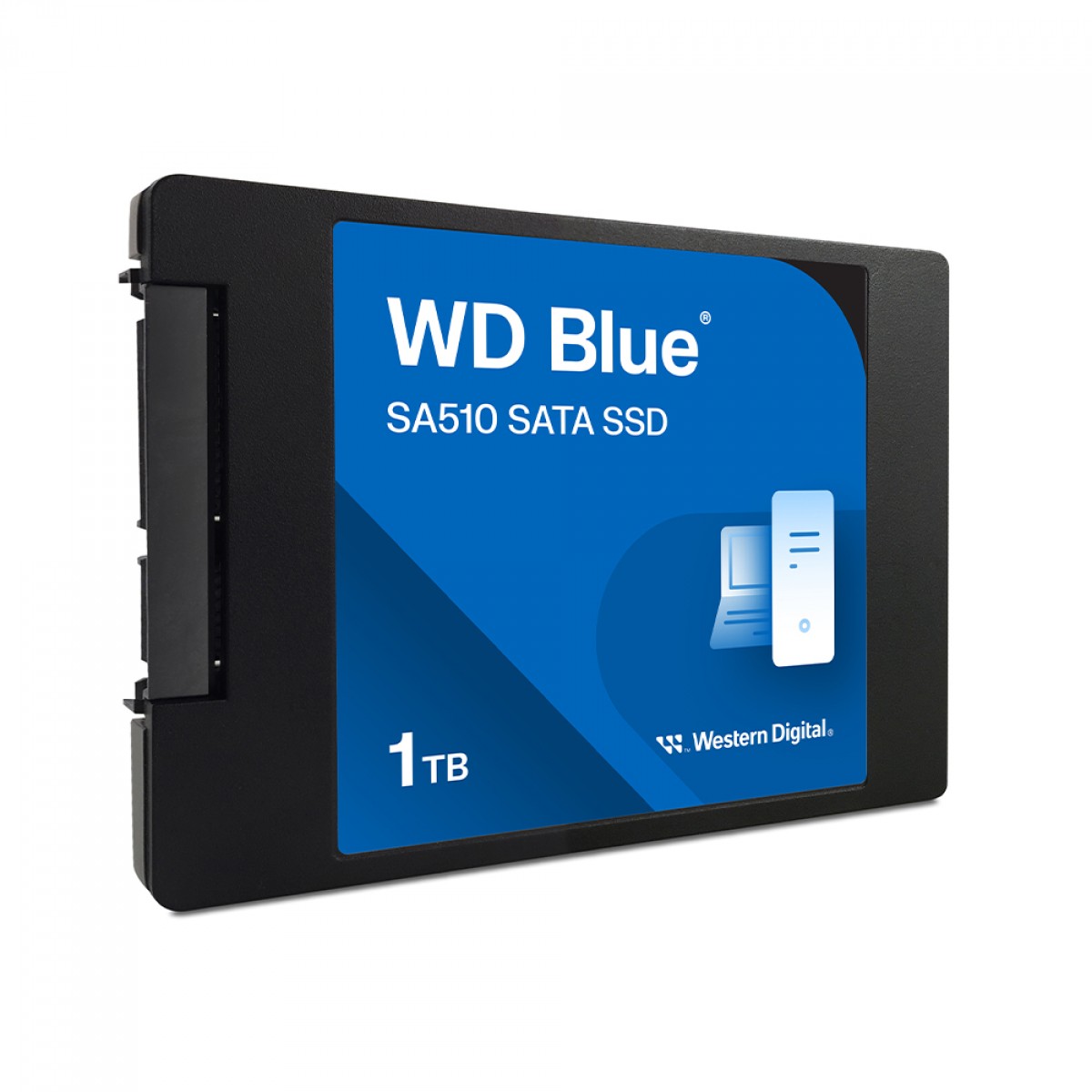 SSD WD_Blue SA510, 1TB, Sata III, Leitura 560MBs e Gravação 530MBs, WDS100T3B0A