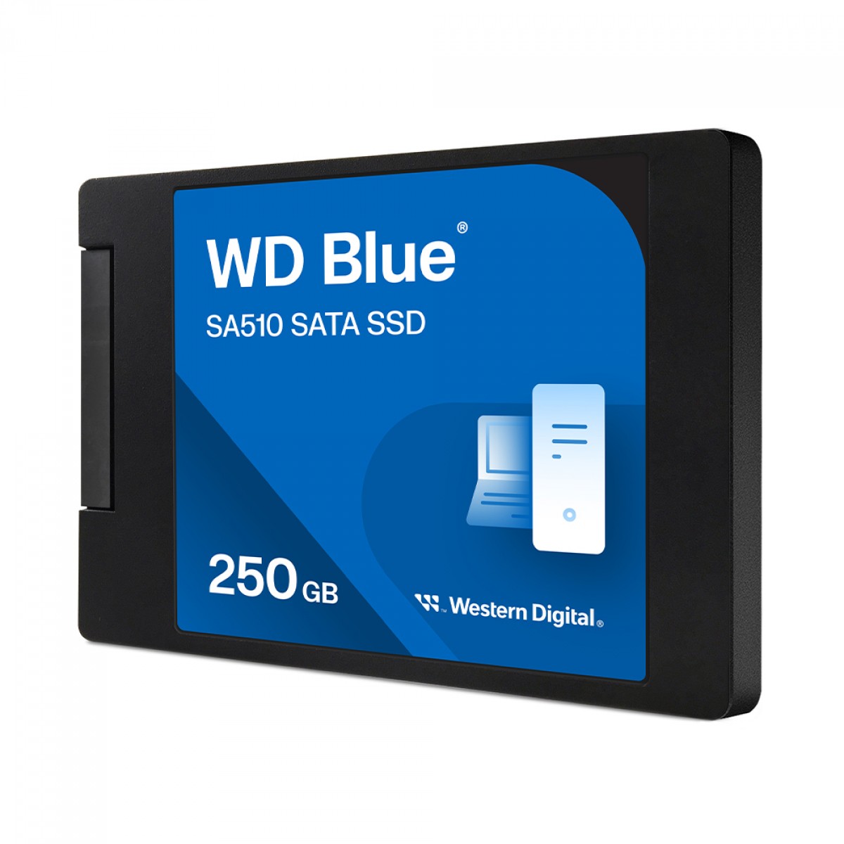 SSD WD Blue SA510, 250GB, Sata III, Leitura 555MBs e Gravação 440MBs, WDS250G3B0A